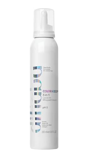 Difiaba 5 in 1 Whipped Leave-In Conditioner for Colored Hair - Protects Hair Color, Detangles, Protects from Heat, Controls Frizz, Adds Shine, & Stops Breakage - Infused w/Amino Acids & Oils
