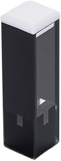 10mm Optical Path Length Black Light-shielding Cuvette, Quartz Black-walled Micro-volume Cuvette With Lid(45*12.5*12.5/200ul)