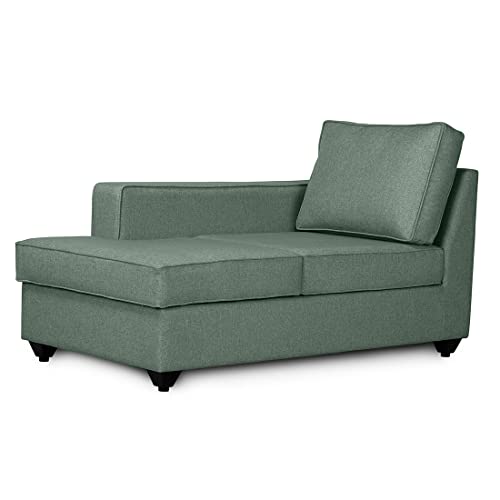 Image of Wakefit Sofa Set | 3 Year Warranty | Sofa 3 Seater, 3 Seater Sofa for Living Room, Wooden Sofa Set, 4 Seater + Left Aligned, Sofa for Living Room - Napper(Omega : Green)