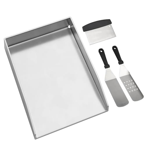 Bistecchiera universale per barbecue e barbecue adatta per Weber Genesis 2, Burnhard, Enders, barbecue a carbonella e la maggior parte delle griglie a gas. Acciaio per forno. Basta posizionare la nostra piastra plancha sulla superficie della griglia, in modo che tutti possano friggere, cucinare e grigliare