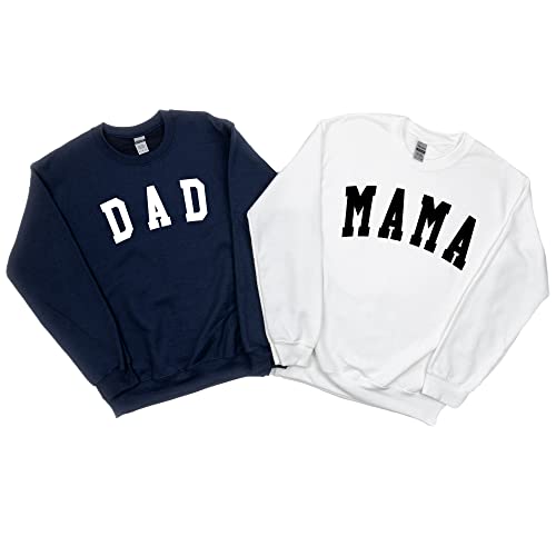 Verita Culture Mama And Dad Matching Shirts Women Mama Letter Printed T-Shirt Mama Graphic Tee Casual Short Sleeve Tops Tee thumb #3