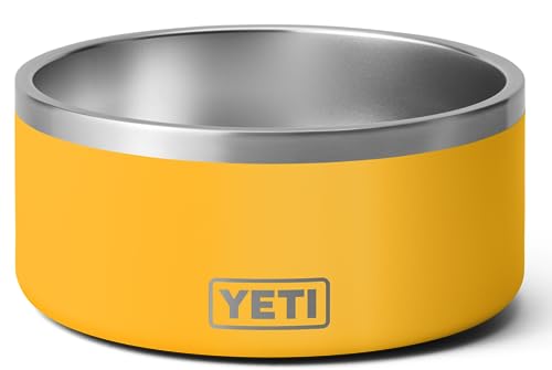YETI Boomer, Stainless Steel, Non-Slip Dog Bowl, Alpine Yellow, 8
