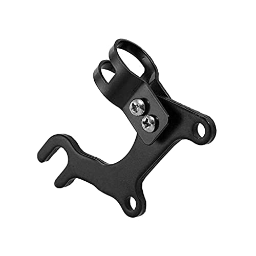 Srutueo 20/31.8mm Adjustable Bike Disc Brake Bracket Converter Frame Adapter Mounting Holder, Black