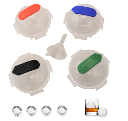 Set de 4 moldes de esfera de hielo de plástico miniatura 2