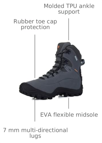 Image of Men's Thermator Waterproof Hiking Boots Trekking Outdoor Camping Boot