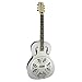 Gretsch G9221 Bobtail Round-Neck Acoustic and Electric Steel Body Spider Cone Resonator Guitar (Weathered ‘Pump House Roof’)