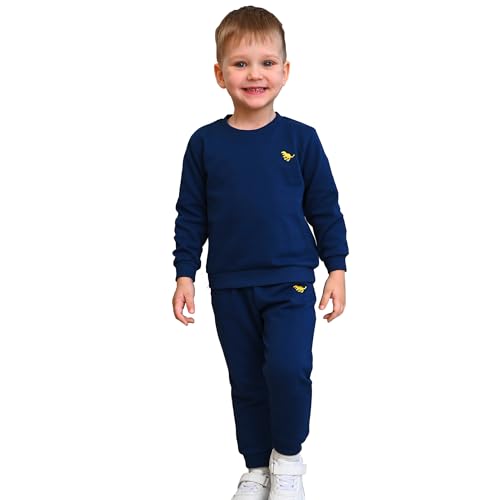 deiko Ensemble de vêtements unisexe pour enfant garçon et fille, 100 % coton, haut à manches...