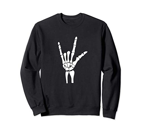 Halloween Skeleton Hand lover Funny Gift idea for men women Sudadera