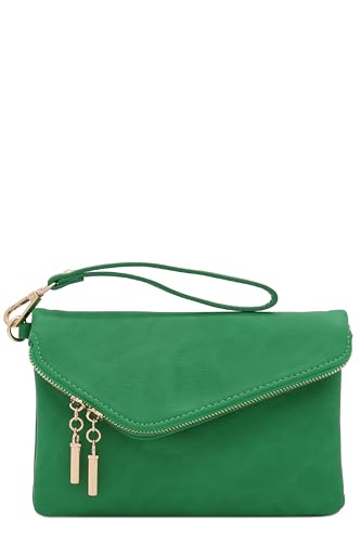 Image of FashionPuzzle Envelope Wristlet Clutch Crossbody Bag with Chain Strap