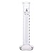 Graduated Cylinder, 100ml - Class A Tolerance ±0.50ml - Round Base - Blue Graduations - Borosilicate 3.3 Glass - Eisco Labs