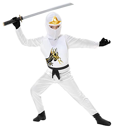 Charades Ninja Avenger Series II Child's Costume, White, X-Small