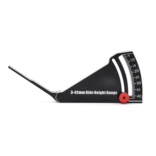 Readytosky RC Car Ride Height Gauge Aluminum RC Car Height & Wheel Rim Camber 3-42mm Adjustable Ruler