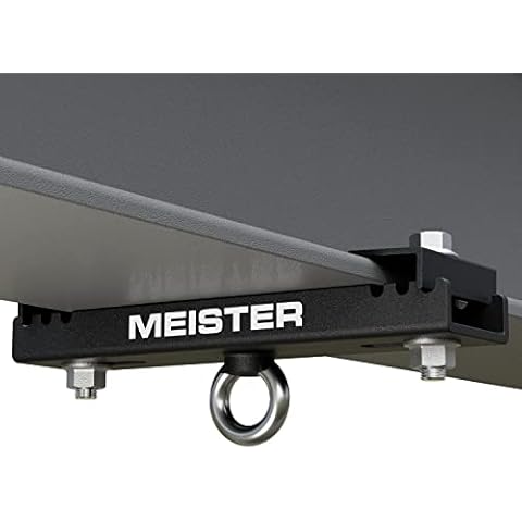 Meister Beam Clamp Hanger Mount for Boxing & MMA Heavy Bags, Suspension Straps & Ceiling Fixtures - Black - 5.5" - 7.5" Cover