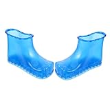ANDRESLAD Fußbad Schuhe PVC Hoher Schaft Massage Fußsoaker Boots für Damen Rutschfeste Tragbare Fußbadewanne und Fußwaschbecken für Zuhause Strapazierfähige Fußpflege und Entspannung