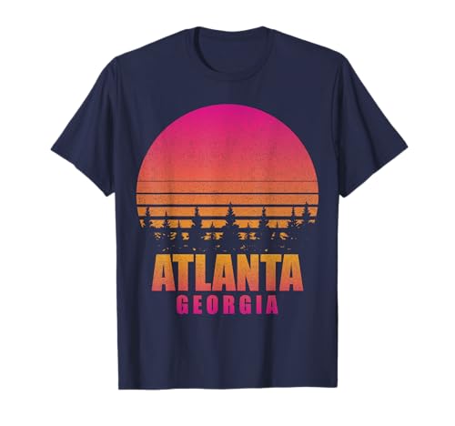 Vintage Atlanta Georgia GA Retro anni '80 90 Souvenir Grafica Maglietta