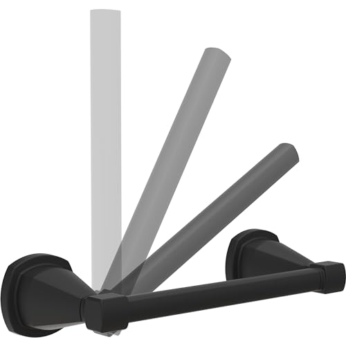 Delta Pivoting Toilet Paper Holder | Matte Black | Wall Mount | Stryke Bathroom Accessories by DELTA - Image 2