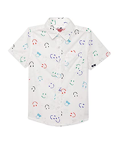Image of Under Fourteen Only Boys Shirt, 100% Cotton Half Slevees Narrow Collar Regular Fit Printed Shirts for Kids Boys.