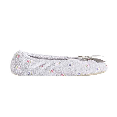 Image of isotoner Women's Embroidered Terry Ballerina Slippers