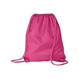 Liberty Bags Large Drawstring Cinch Pack (OS / HOT PINK)