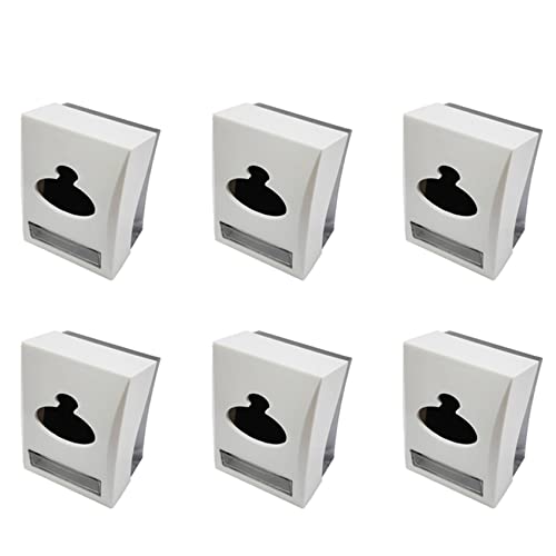 Soporte de rollo de papel para hotel portarrollos higiénico de pared lote de 6 piezas 2