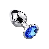 Stainless Metal Anal Butt Plugs Jewelry Anal Trainer Sex Toys Fetish Kinky Sex Love Games Unisex Valentine 's/Birthday Gift for Lover (Medium)