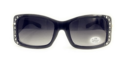 Texas West Womens Sunglass with Antiqued Ornate Cross And Rhinestones UV400 Lens in 2 colors2
