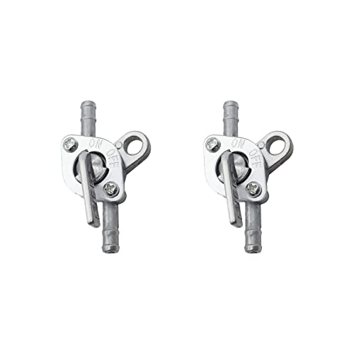 Image of 2 Pcs Inline Fuel Tank Tap Valve Petcock On-Off Switch for 50cc 70cc 90cc 100cc 110cc Mini bike Dirt bike Pit bike Tao Tao Pocket Motorcycle Scooter Moped Quad ATV and Go Karts 6mm
