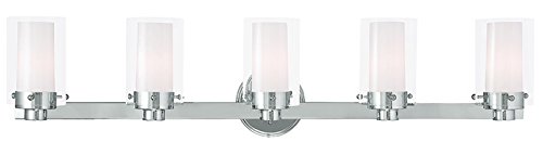 Livex Lighting 15455-05 Manhattan 5-Light Bath Light, Chrome