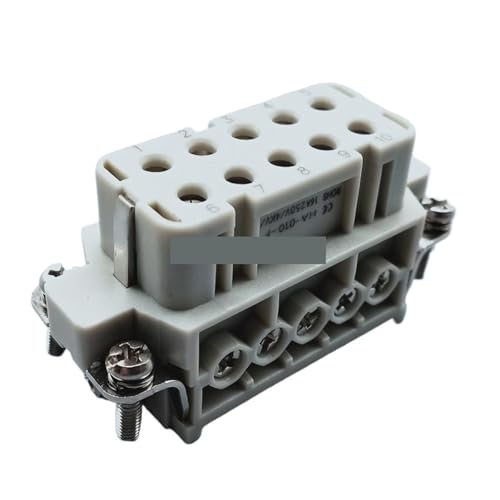 Conector de servicio pesado de 10 polos pequeño HA-010-F para paneles 2