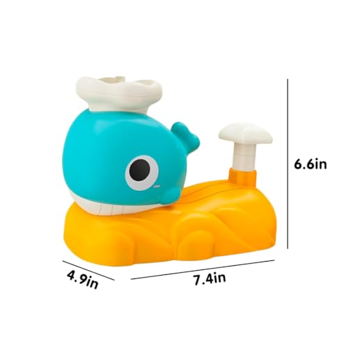 Image of Kidology Disc Launcher, Flying Disc Launcher Toy, Step-On Flying Saucer Launch Toy Set Backyard Games and Activities for Children & Family(Whale)