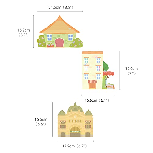 Trains & Tracks Town Adventure Fabric Wall Stickers For Kids- Environment Friendly - Fulfill Attractive & Decorative Desire, Pvc Free, Safe For Nursery, Removable Diy Peel & Stick #TOP1