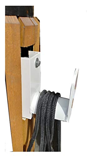 Hose - Line Holder Aluminum Powder Coated. Holds Over 100' Piling Or Wall Mounted. Marine Grade Aluminum Powder Coated Strong And Sturdy See Other Listings With Hose Bibbs #TOP4