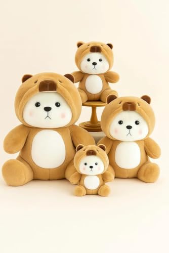 Image of Half Hooded Capybara 30cm Plush Soft Toy | Adorable Animal Stuffed Toy for Kids | Home Decor for Boys & Girls | Soft & Huggable Plush Toy