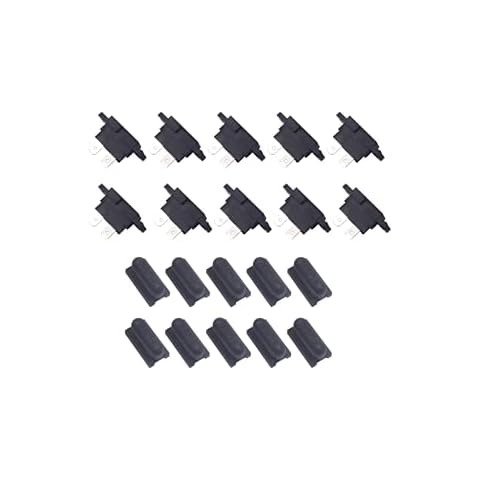 KOLACEN Auto ATC Blade Standard Fuse Holder Seat for Car Boat Truck SUV with Cover Black (Pack of 10) Cover