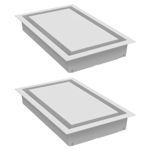 Fittes Framed Wall Vent [Lite] - 6x10 - Cotton White - 2 Pack