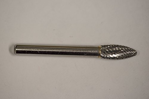 Fresa de carburo doble corte 5/16" x 3/4" mango 1/4" miniatura 1