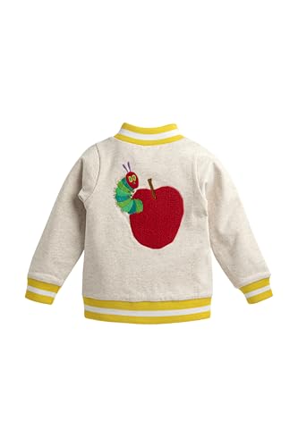 monica + andy Bomber Jacket Size 18-24 Months The Very Hungry Caterpillar 100% Organic Clothes for Girls and Boys Button Down Jacket Super Soft Fabric Sizes For Kids Toddler & Infant