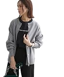 [ニッセン] カーディガン･ボレロ スウェットライクニットカーディガン 杢グレー L