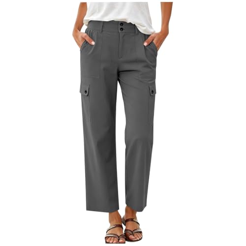 Pantalon cargo femme confortable qui élimine les pressions de la taille