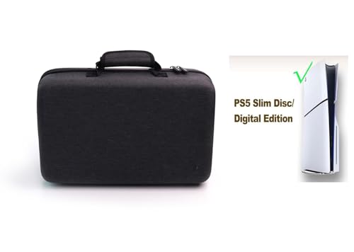 Image of New World Storage Bag for PS5 Slim , for PS5 Slim Travel Bag Carry Case ,Waterproof Shoulder Bag for PlayStation 5 Slim with Both Side Storage Compartment, PS 5 Slim Accessories