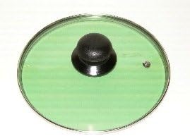 Glass Lid 5033, 34 Centimeters/13.75 Inches Dia Transparent Green