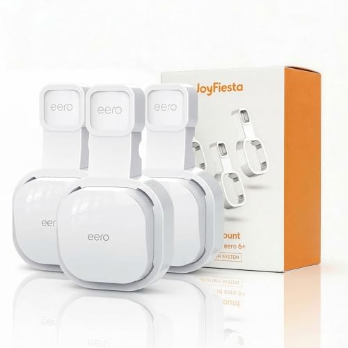 Wall Mount Holder for eero 6 and eero 6+ Router Mesh Wi-Fi System No Messy Wires Space Saving Outlet Wall Mount for eero 6 Plus Stand Bracket for eero 6 Extender 3 Pcs