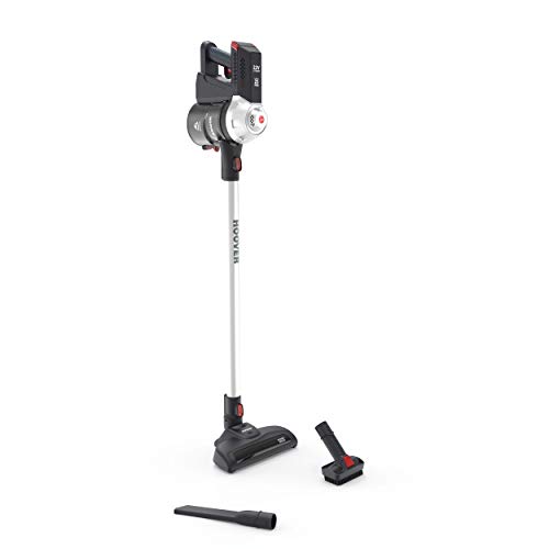 Hoover FD22G Scopa Ricaricabile 2 in 1 Freedom, senza Sacchetto, Autonomia fino a 25 minuti, Serbatoio da 0.7 litri, 76 dB, Basic, Grigio Perlato