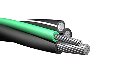 NASSAU ELECTRICAL SUPPLY 200\' 2-2-2-4 Aluminum Mobile Home Feeder Cable 600V