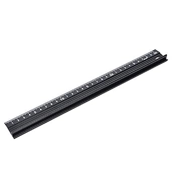 Safety Ruler with Guard, Cutting Ruler L Type Aluminum Alloy Measuring Tool Hardware Accessory for Length Measurement(L Type 30cm)
