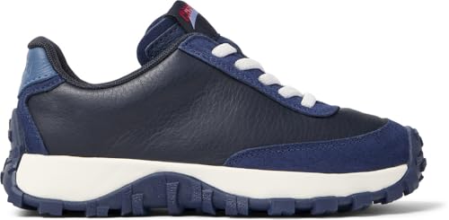 Camper Unisex Para CriançA. K800548-021 Sapatos De Couro Drift Trail Azul-Marinho (35), Tecido, Plano, 1 A 3Cm, CordãO, Casual, Moda Infanti - 6