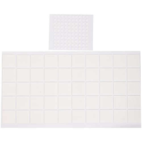 DEARMAMY Acrylic Double-Sided Adhesive Dots Set – 5mm Round (100pcs) 25x25mm Square (50pcs) Sticky Dots for Wall Mounting, Crafts, and Industrial Use