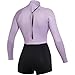 Mystic Womens Lunar 2/2mm Back-Zip Longarm Shorty Wetsuit - Pink/Purple 240111 M
