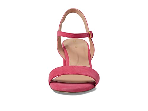 Cole Haan Josie Block Heel Sandal (65 Mm) Geranium Suede 8 B (M) #TOP4