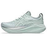 Asics Chaussures de Course Gel-Nimbus 27 pour Homme, Aqua/Blanc Pur, 47 EU